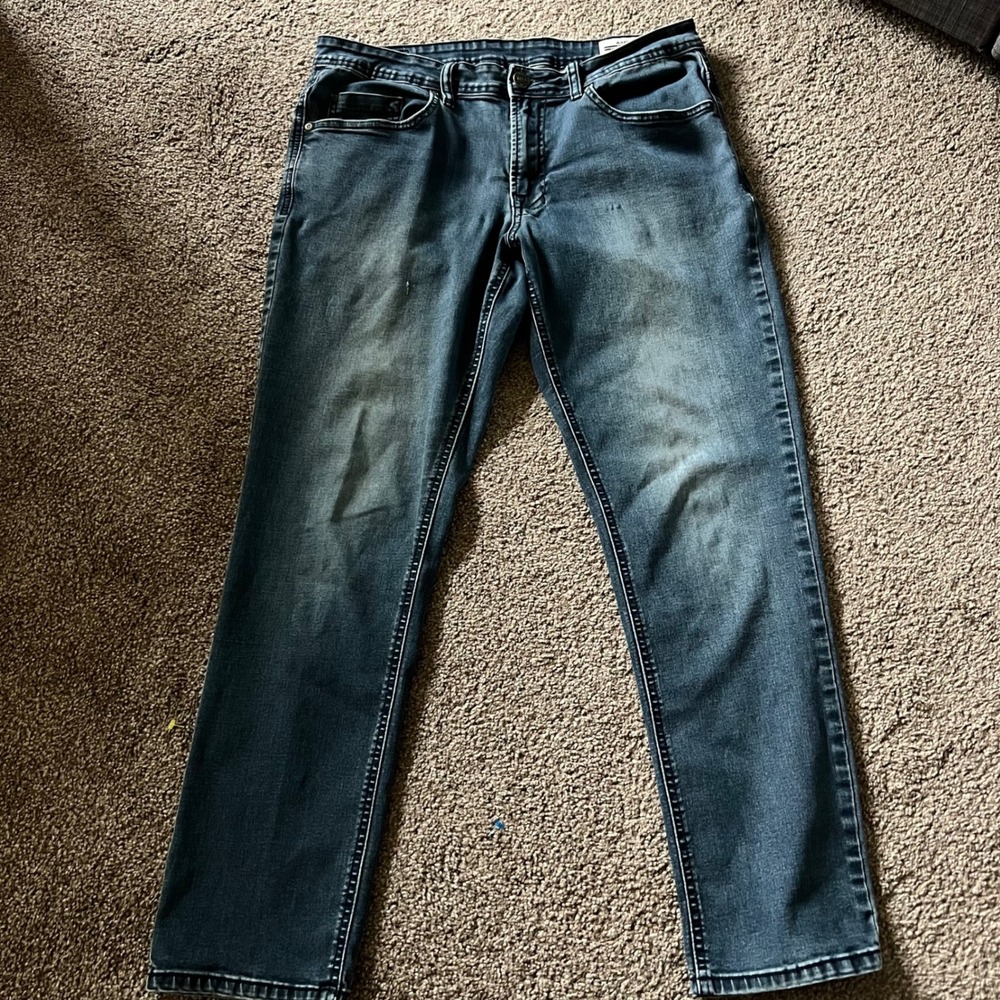 Buffalo David Bitton Jeans Slim Stretch Comfort Fit Blue Wash Mens Size‎ 34x30